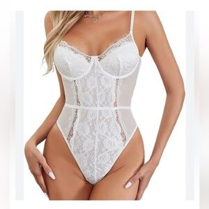 White Lace Bodysuit